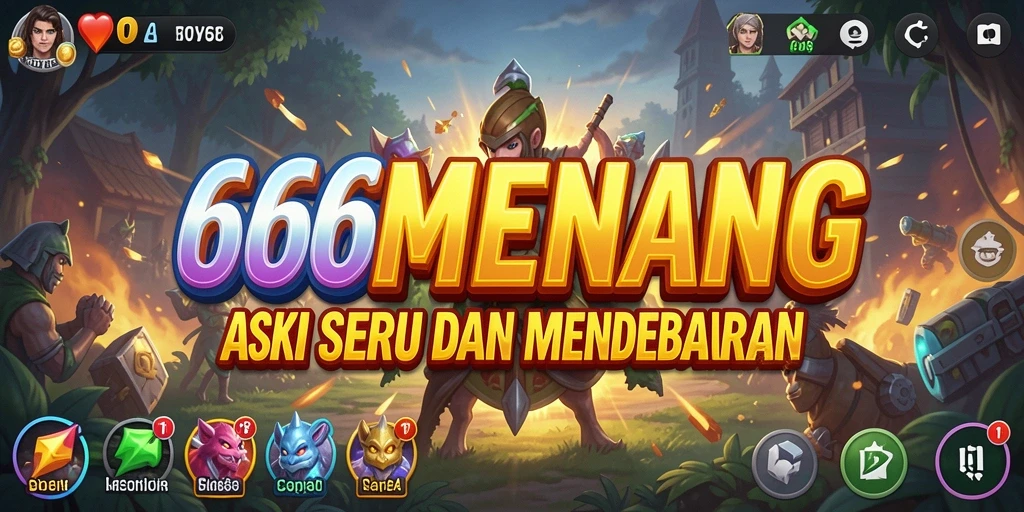 Tampilan seru gameplay 666MENANG dengan aksi mendebarkan.