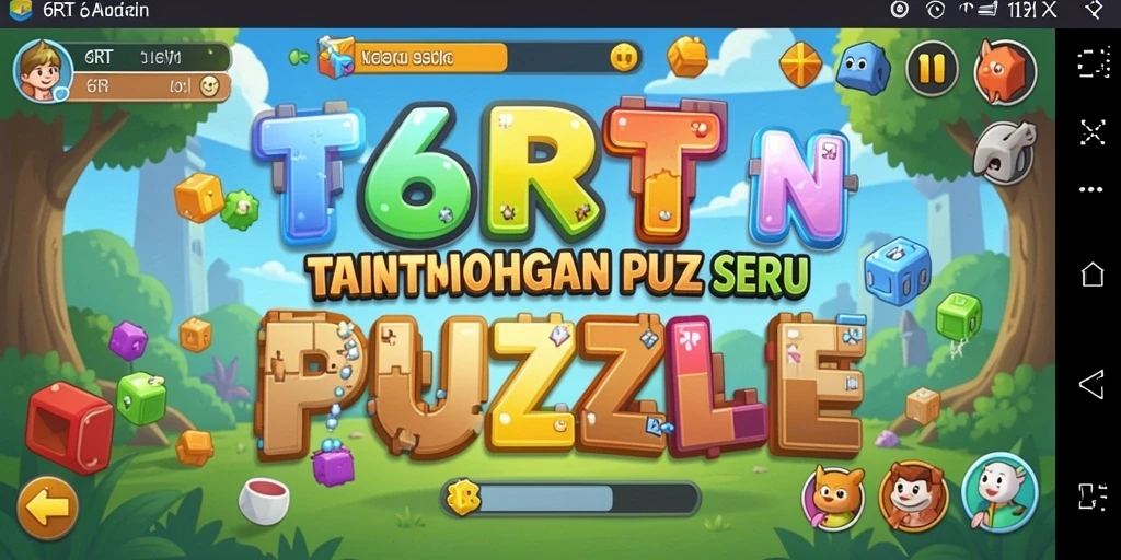 Tampilan gameplay menantang dengan berbagai puzzle kreatif.