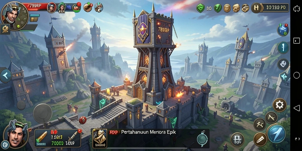 Gameplay 789RP yang menegangkan di dunia strategi Tower Defense.