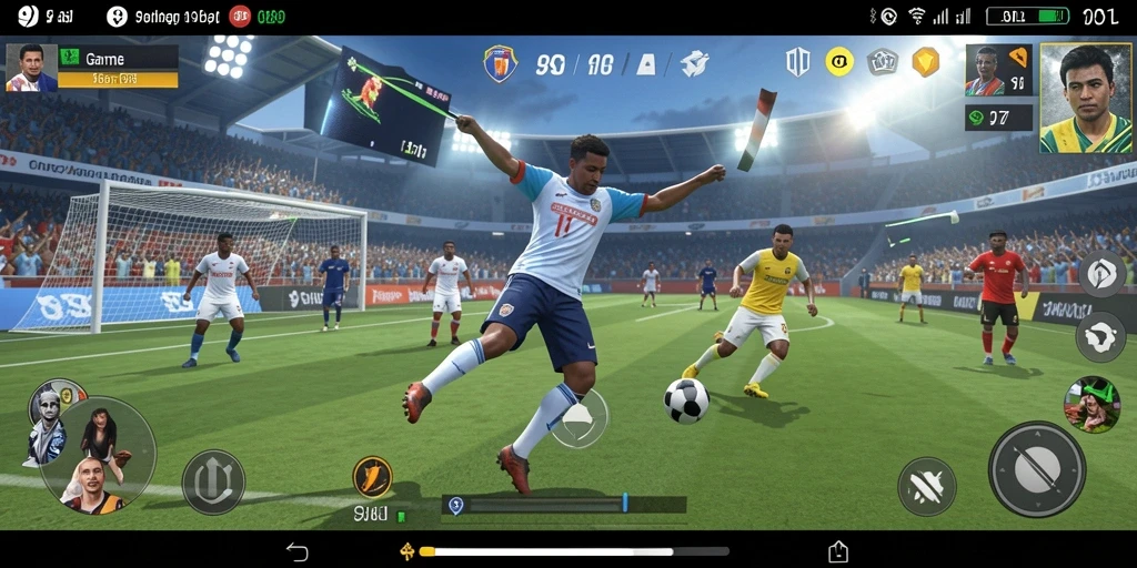 Tampilan gameplay menarik 9SL dengan aksi olahraga yang intens.
