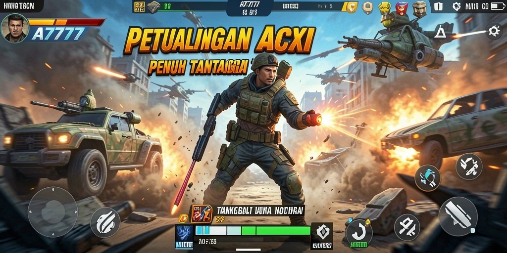 Screenshot gameplay A7777 menampilkan aksi seru dan menegangkan.