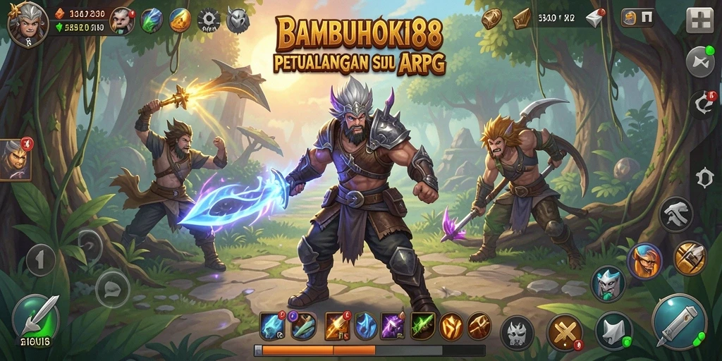 Tampilan gameplay seru di BAMBUHOKI88, penuh aksi dan petualangan.