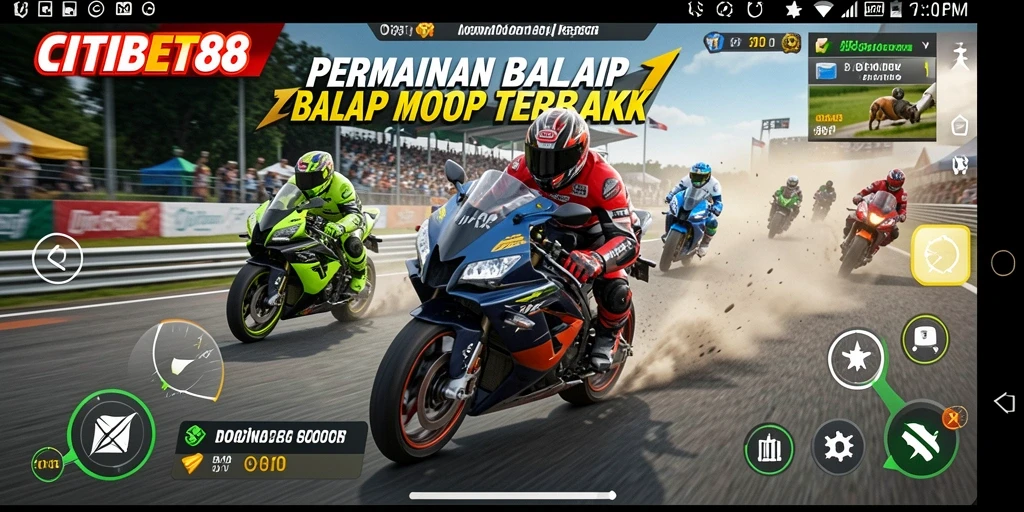 Gameplay seru balap motor di CITIBET88