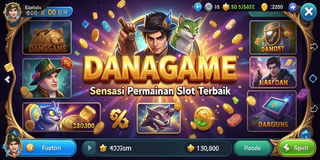 Tampilan menarik dari permainan Slot di DANAGAME.