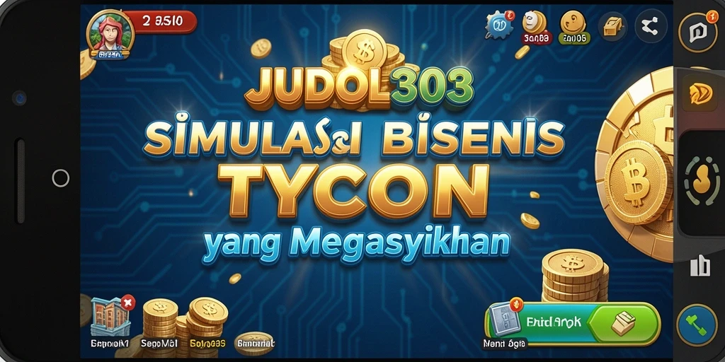 Screenshot gameplay <strong>JUDOL303</strong> menunjukkan dinamika bisnis yang seru.