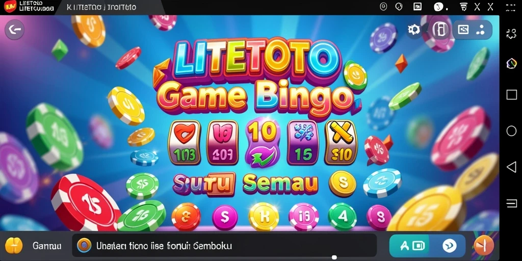 Screenshot LITETOTO menampilkan keseruan bermain Bingo secara langsung.