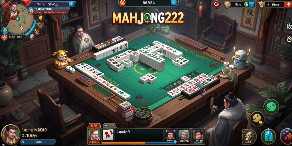 Tampilan menarik gameplay MOBA di MAHJONG222.