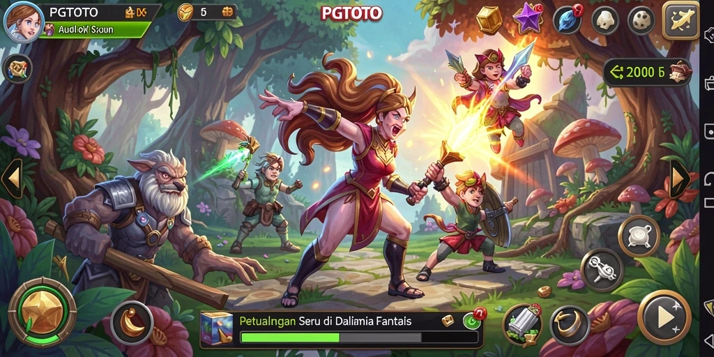 Tampilan gameplay PGTOTO dengan eksplorasi mendebarkan dan aksi berapi-api.