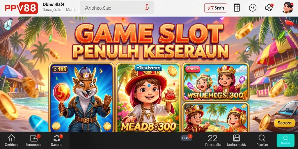 Tampilan gameplay menarik dari PPV88 dengan slot yang penuh warna.