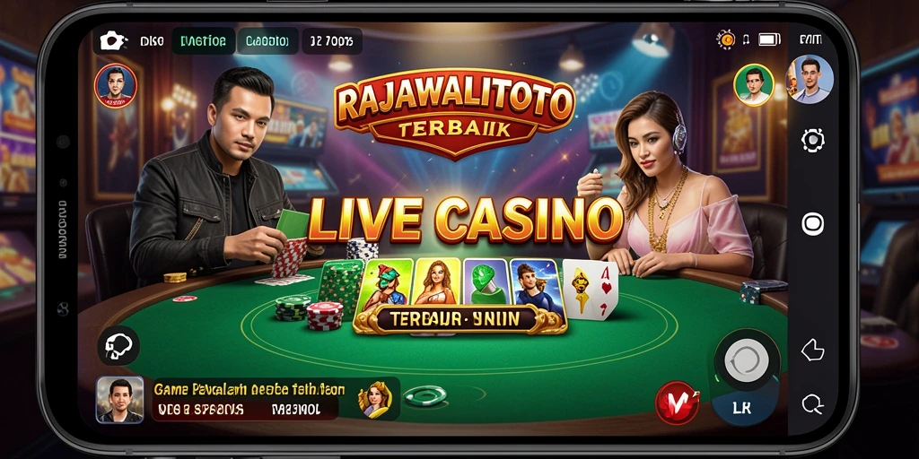 Tampilan grafis menakjubkan dari gameplay RAJAWALITOTO Live Casino.