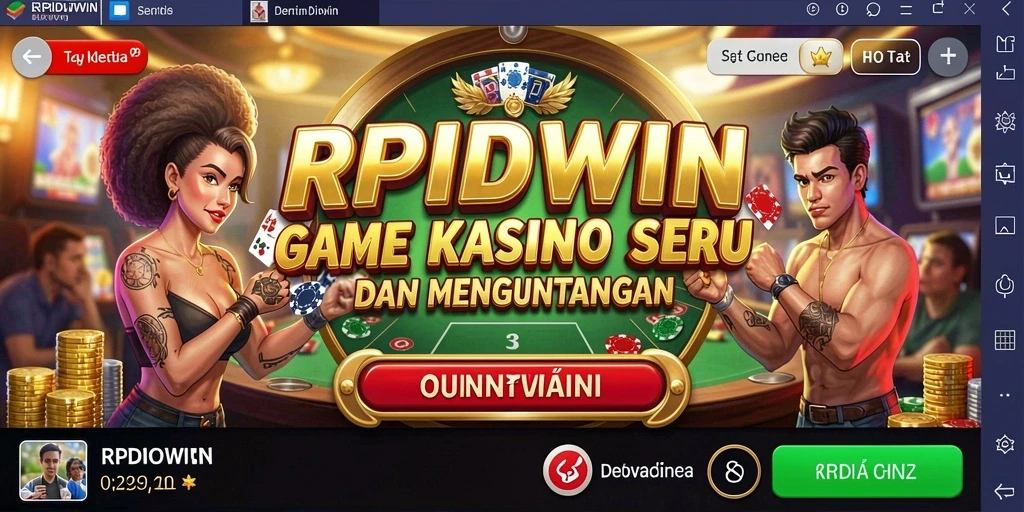 Tampilan game Kasino RPIDWIN dengan grafis menakjubkan dan gameplay yang seru.