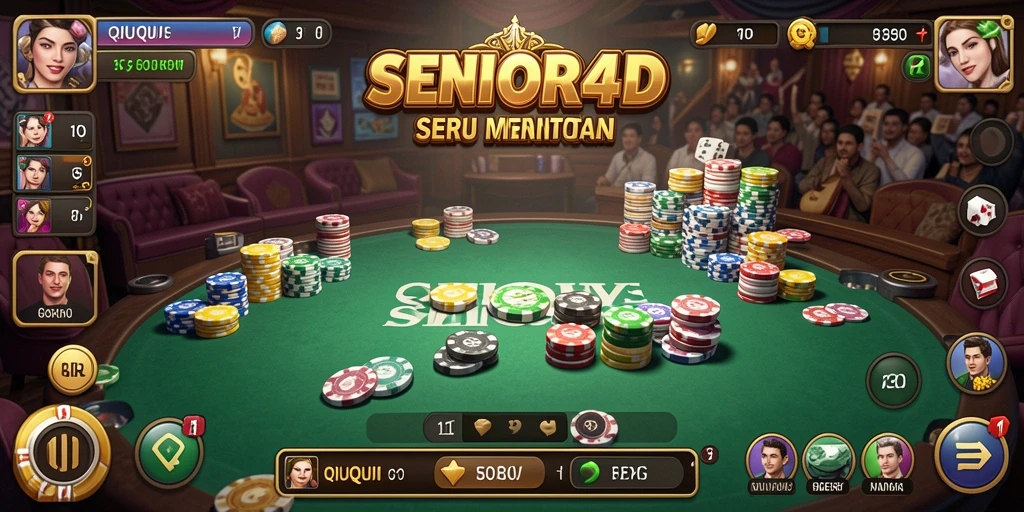 Tampilan gameplay QiuQiu yang seru dan interaktif.