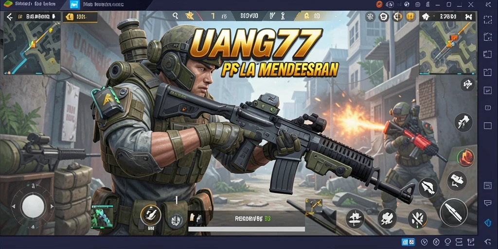 Screenshot dari gameplay UANG77 yang penuh aksi dan intens.