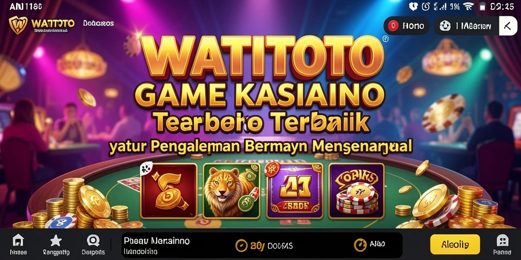 Tampilan gameplay kasino yang mendebarkan dan interaktif dalam WATITOTO.